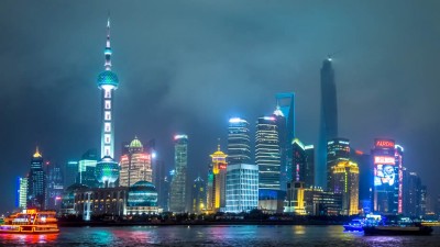 Skyline de Shanghai por la noche