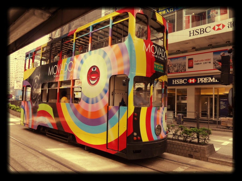 Un paseo en los tranvías de Hong Kong