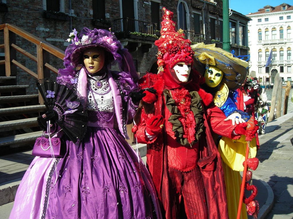 Disfraces y mascaras en el carnaval de venecia