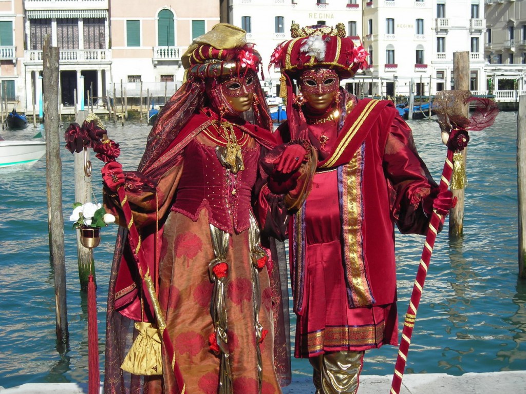 Disfraces y mascaras en el carnaval de venecia