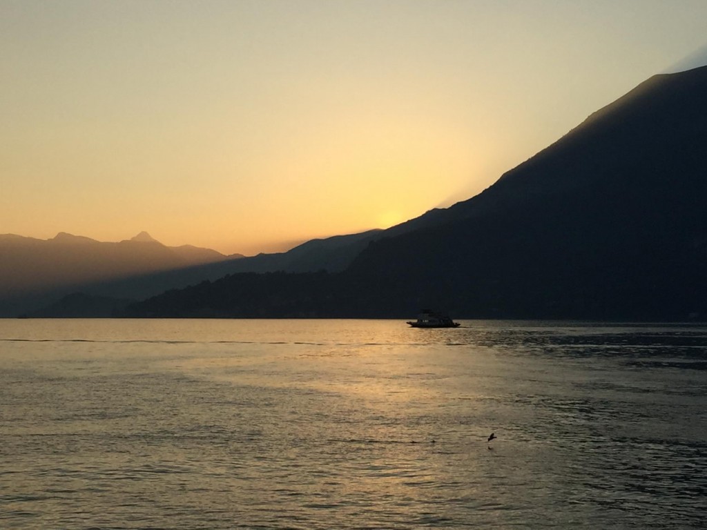 Atardecer en Lago di Como